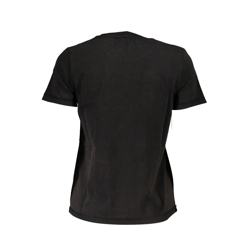 Desigual Black Cotton T-Shirt - S