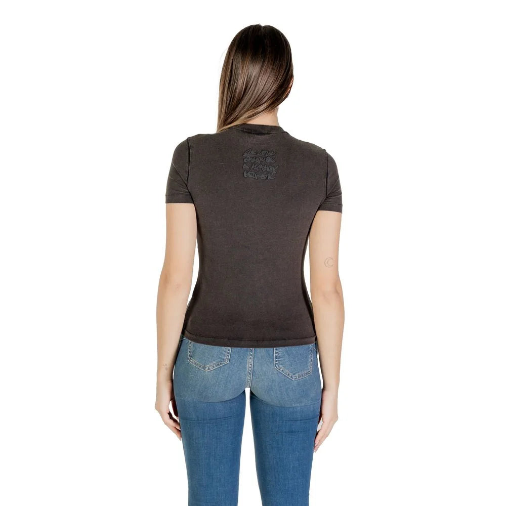 Desigual Black Cotton T-Shirt - T-Shirts