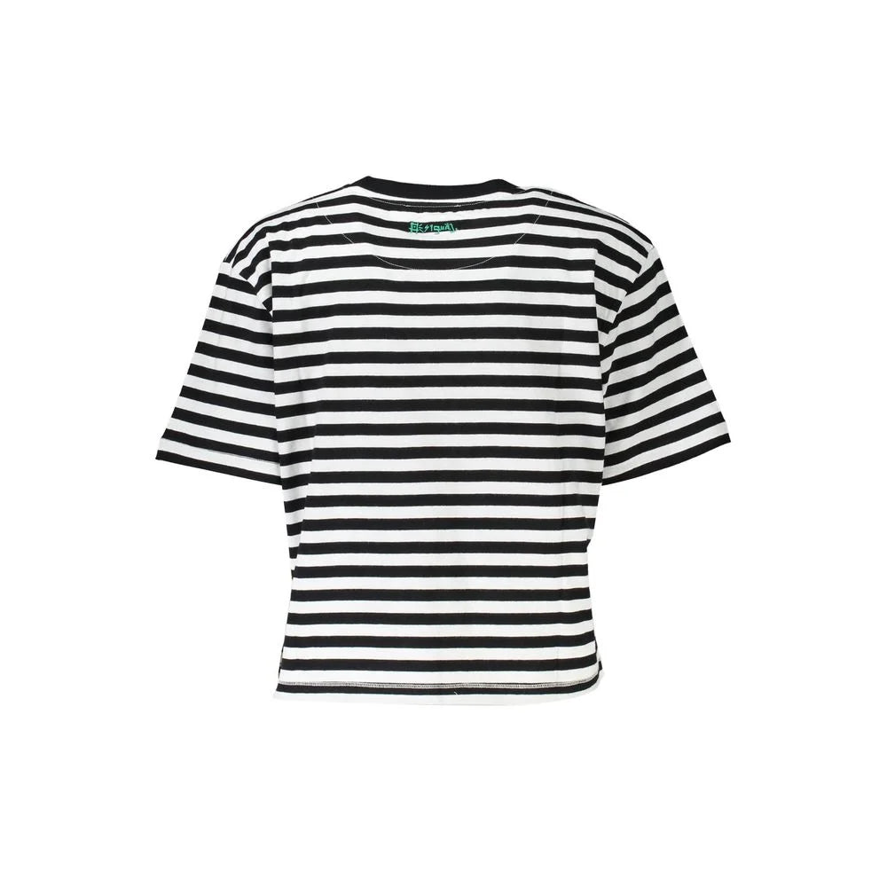Desigual Black Cotton T-Shirt - XXL - T-Shirts