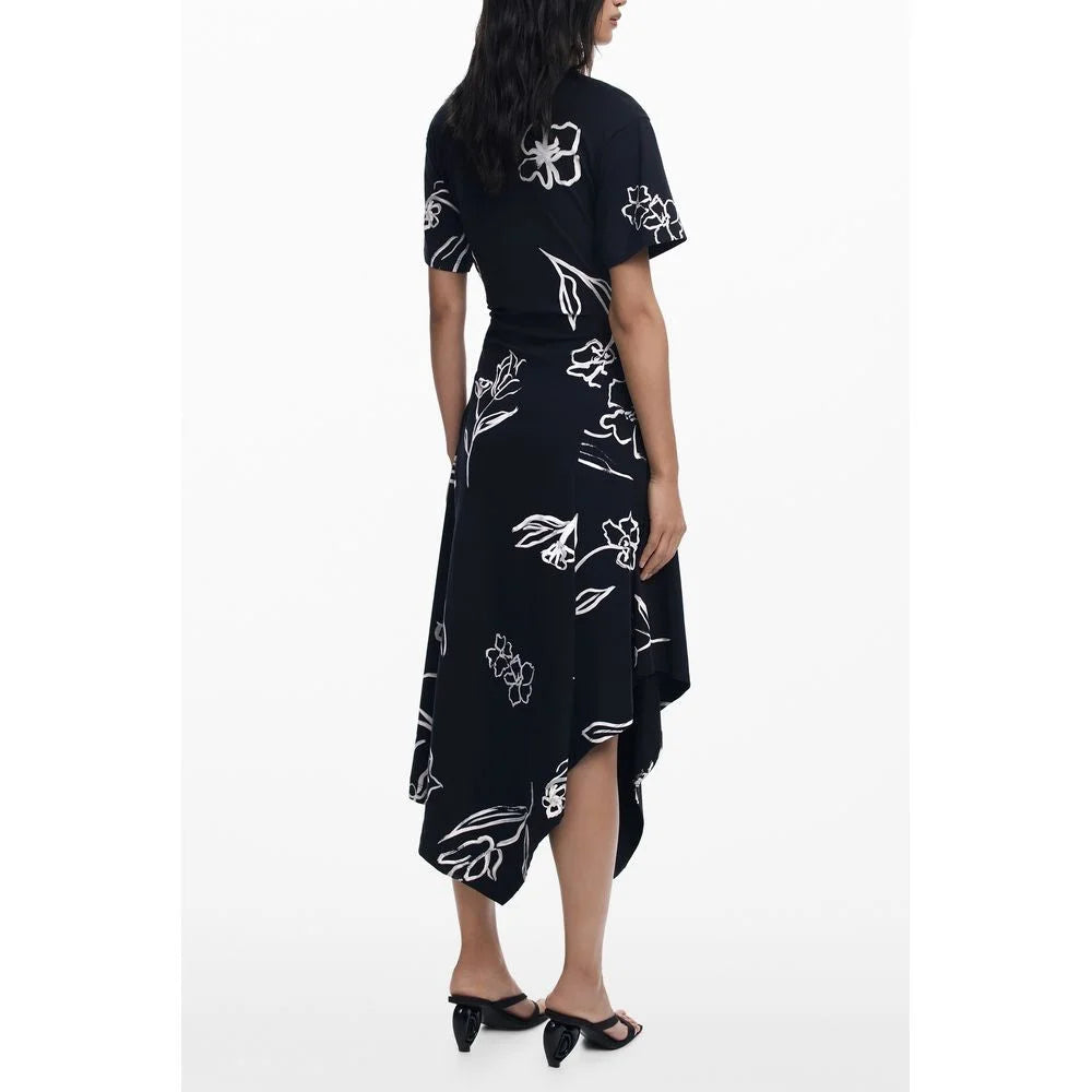 Desigual Black Cotton Women Dress - Dresses