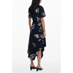 Desigual Black Cotton Women Dress - Dresses