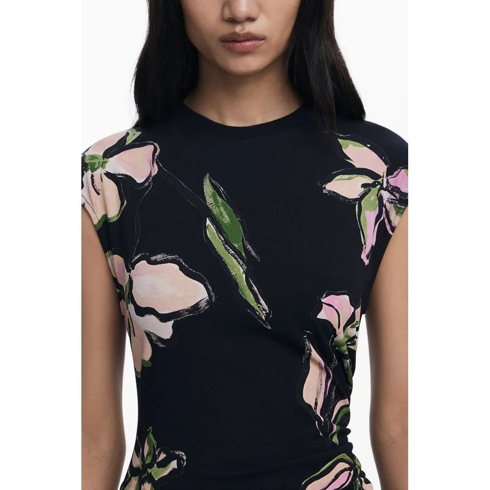 Desigual Black Cotton Women Dress - XS