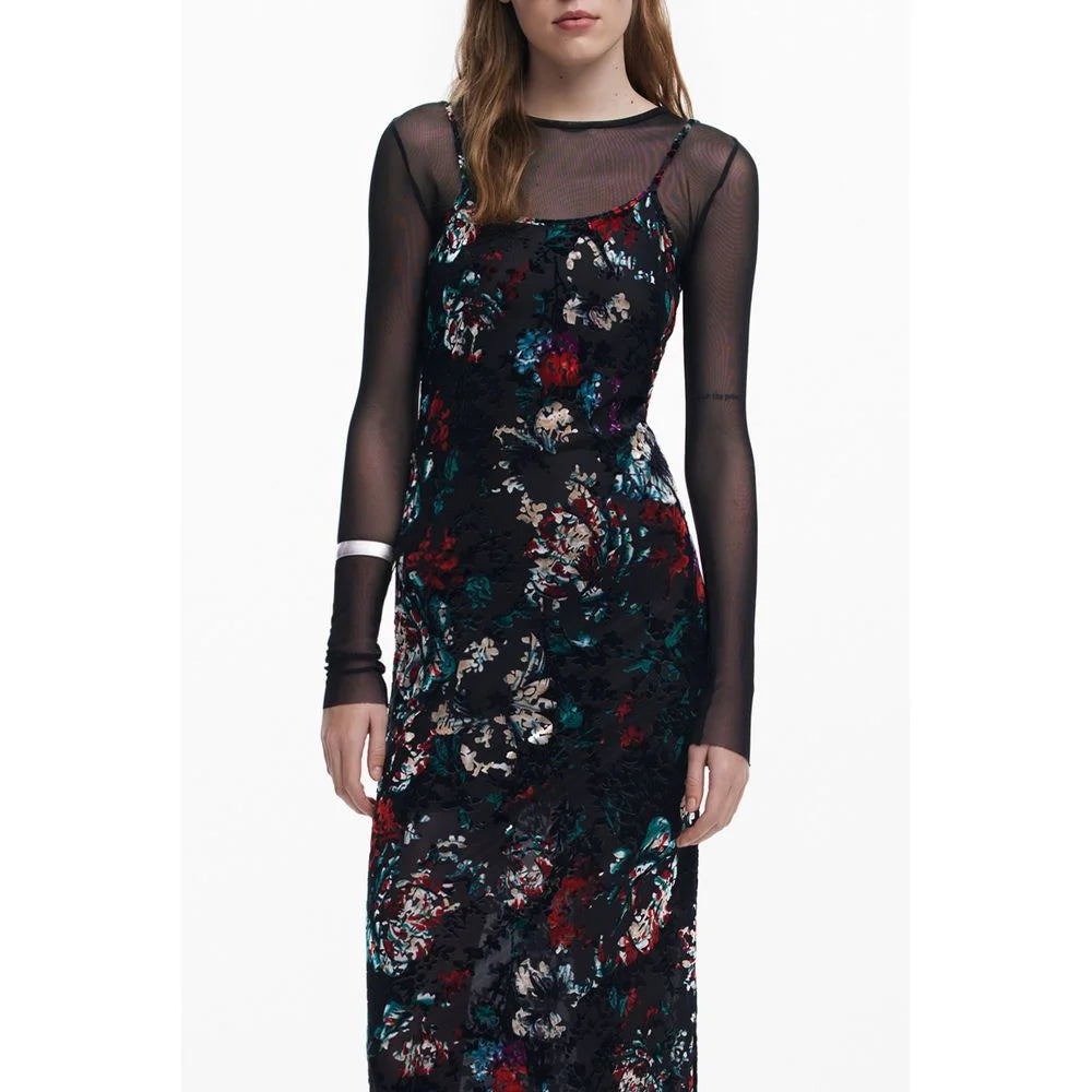 Desigual Black Polyester Dress - Dresses