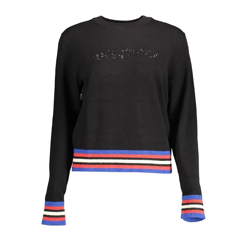 Desigual Black Polyester Sweater - L