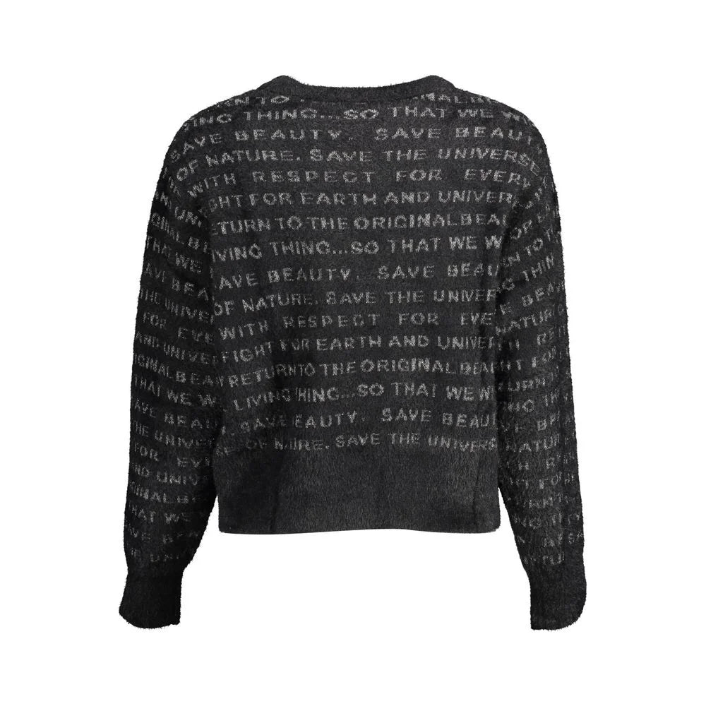 Desigual Black Polyester Sweater - Sweaters