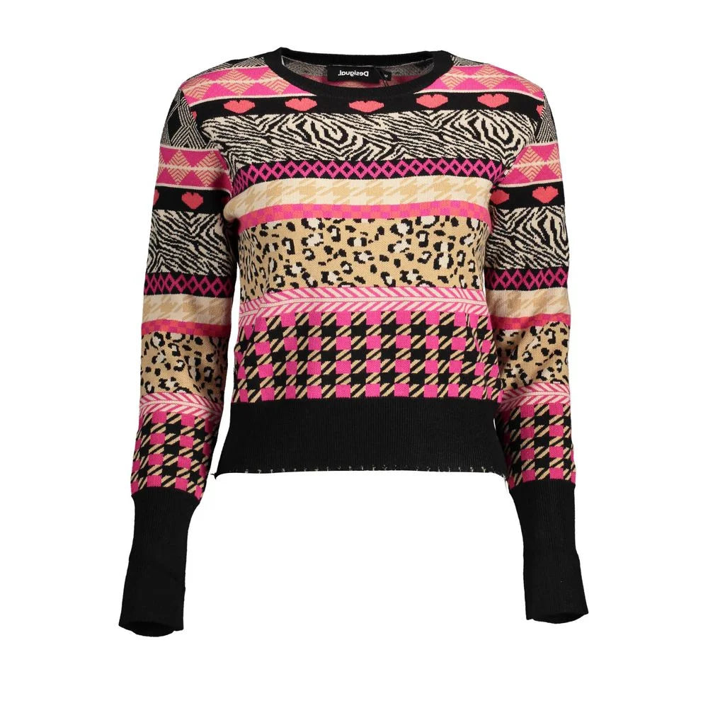 Desigual Black Polyester Sweater - Sweaters