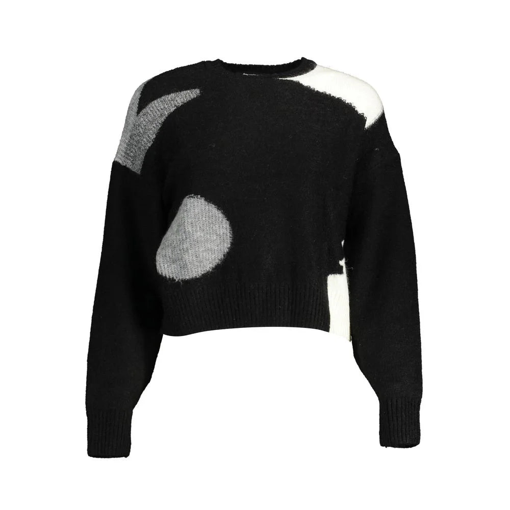 Desigual Black Polyester Sweater - Sweaters