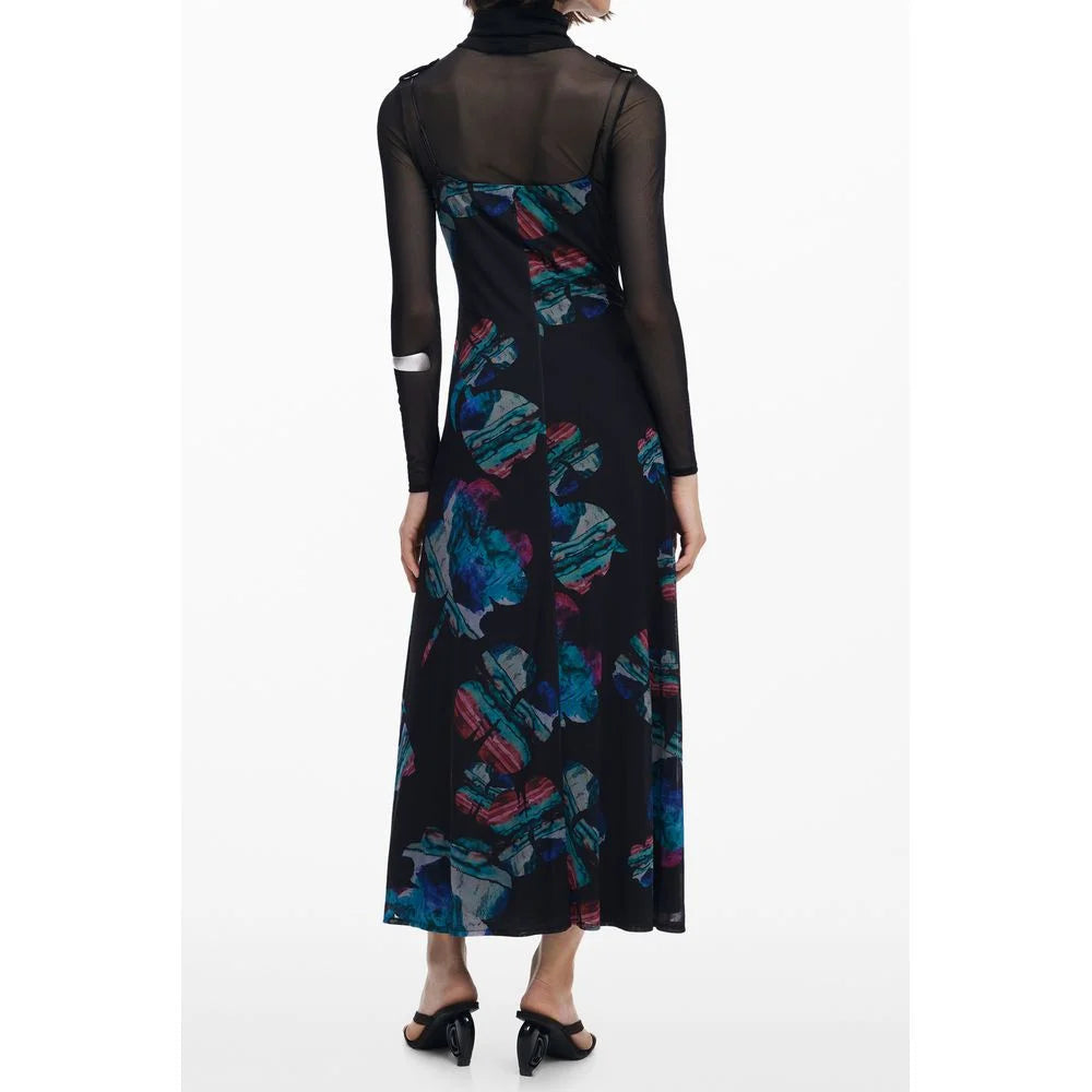Desigual Black Polyester Women Dress
