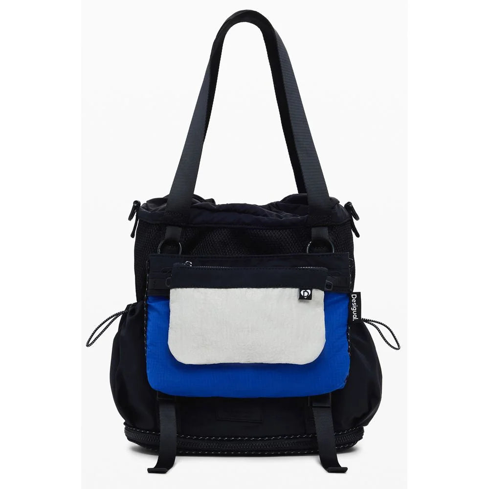 Desigual Black Polyester Women Handbag - Convertible Bags