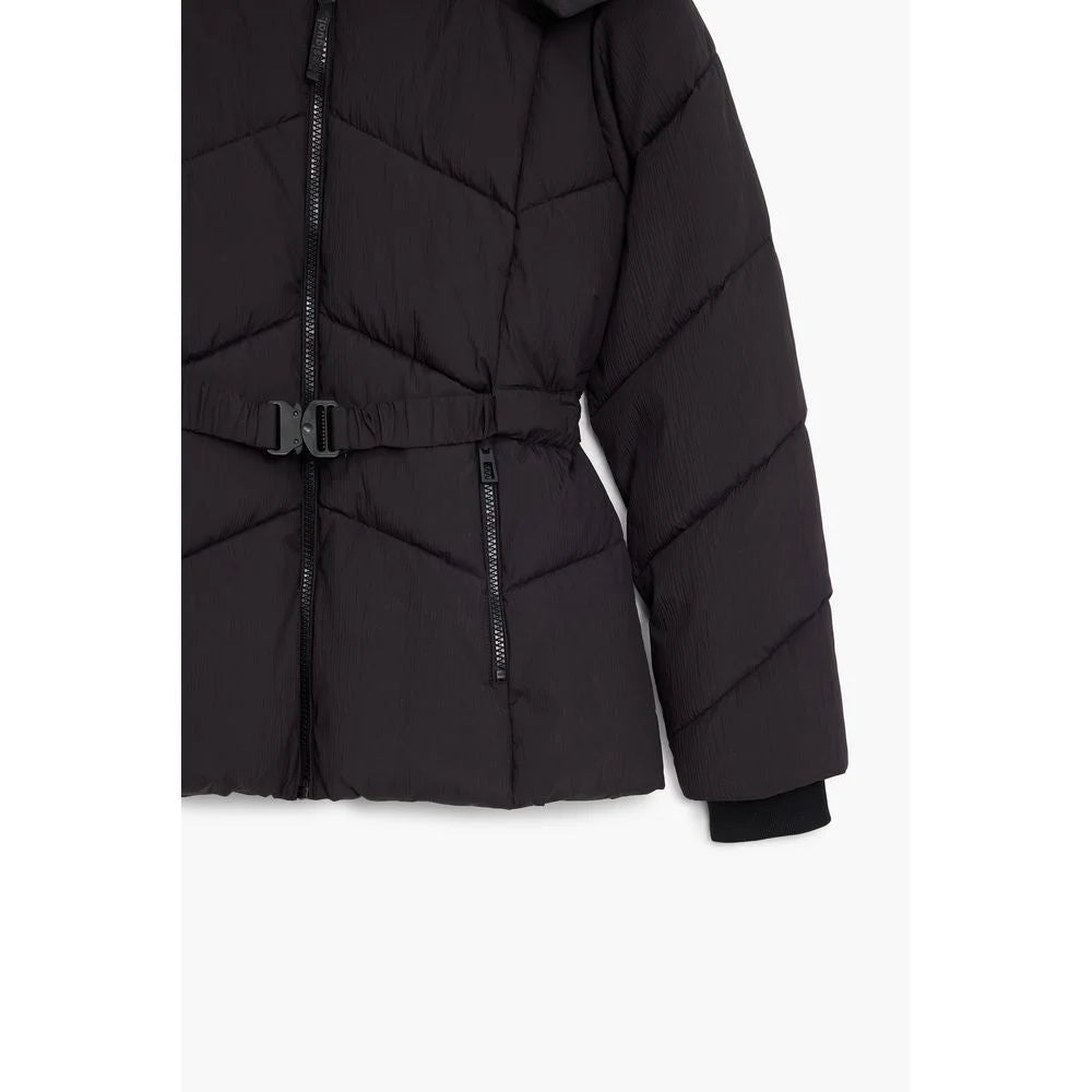 Desigual Black Polyester Women Jacket - Windbreakers