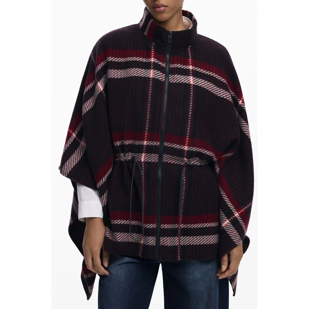 Desigual Black Polyester Women Poncho - One Size