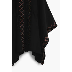Desigual Black Polyester Women Poncho - One Size