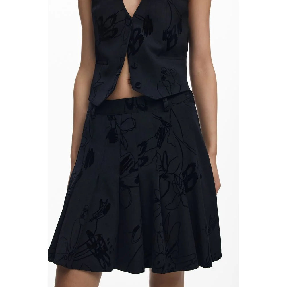 Desigual Black Polyester Women Skirt - Skirts