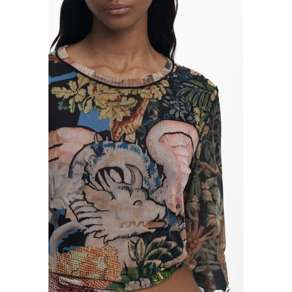 Desigual Black Polyester Women T-Shirt - T-Shirts