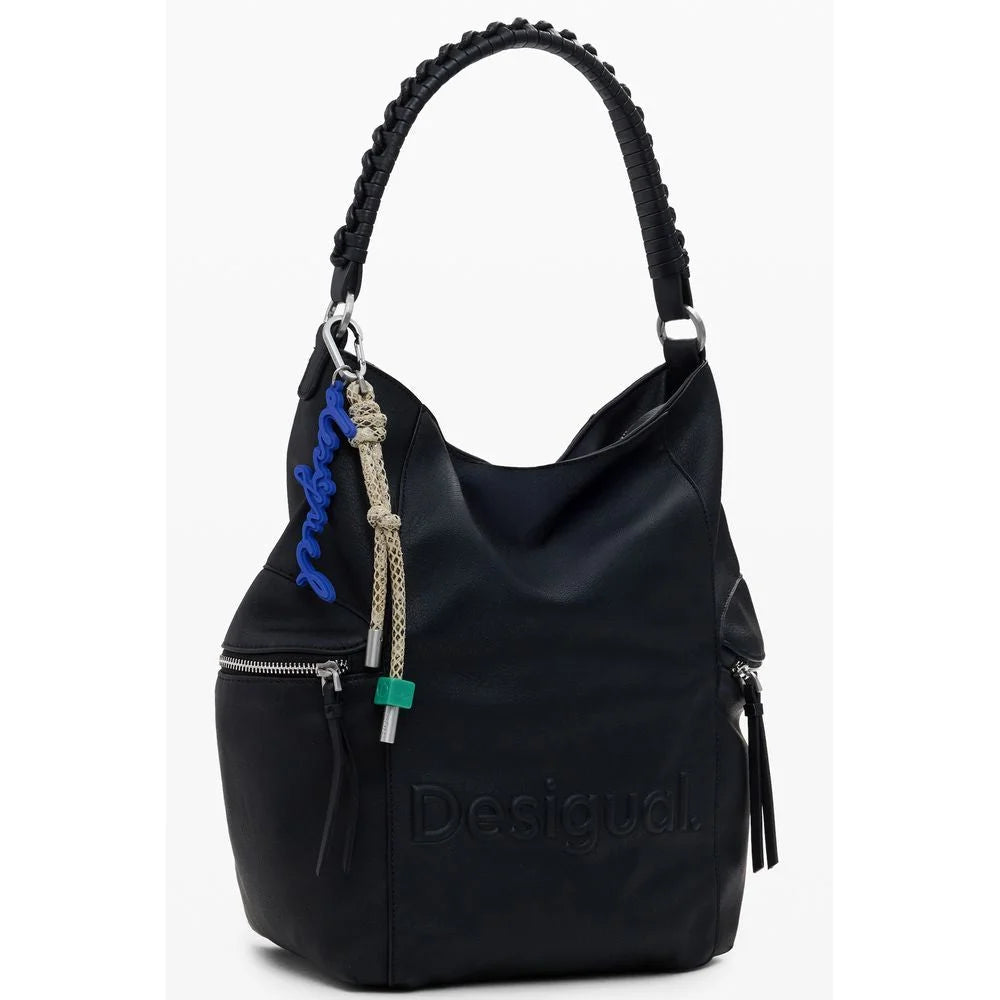 Desigual Black Polyethylene Women Backpack - Backpacks