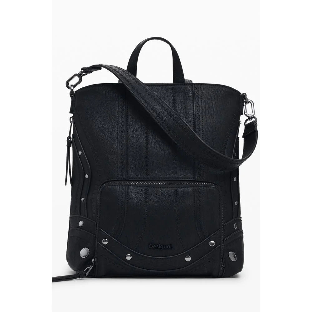 Desigual Black Polyethylene Women Backpack - Backpacks