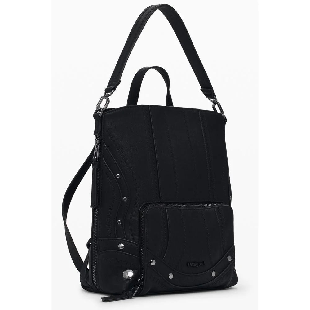 Desigual Black Polyethylene Women Backpack - Backpacks