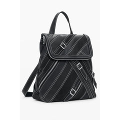 Desigual Black Polyethylene Women Backpack - Backpacks