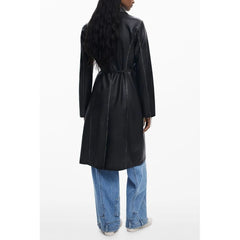 Desigual Black Polyethylene Women Coat - S