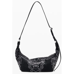 Desigual Black Polyethylene Women Handbag - Half-Moon Bags