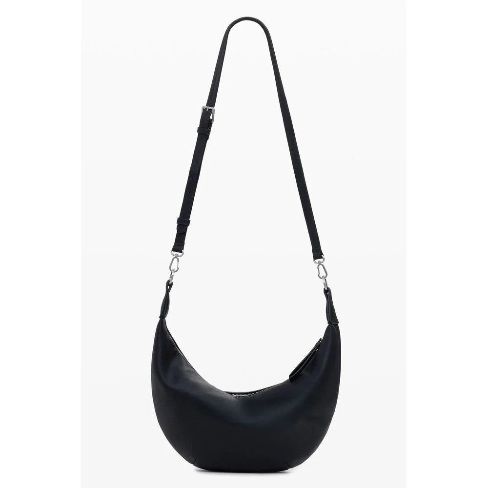 Desigual Black Polyethylene Women Handbag - Half-Moon Bags