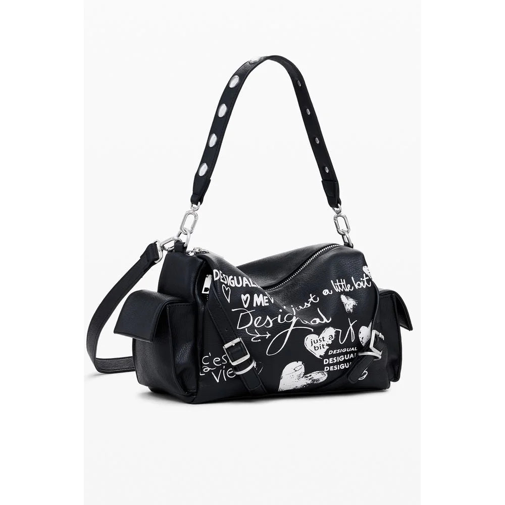 Desigual Black Polyethylene Women Handbag - Shoulder Bags