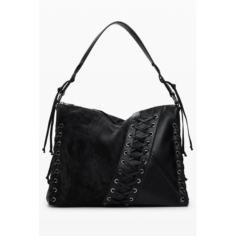 Desigual Black Polyethylene Women Handbag - Shoulder Bags