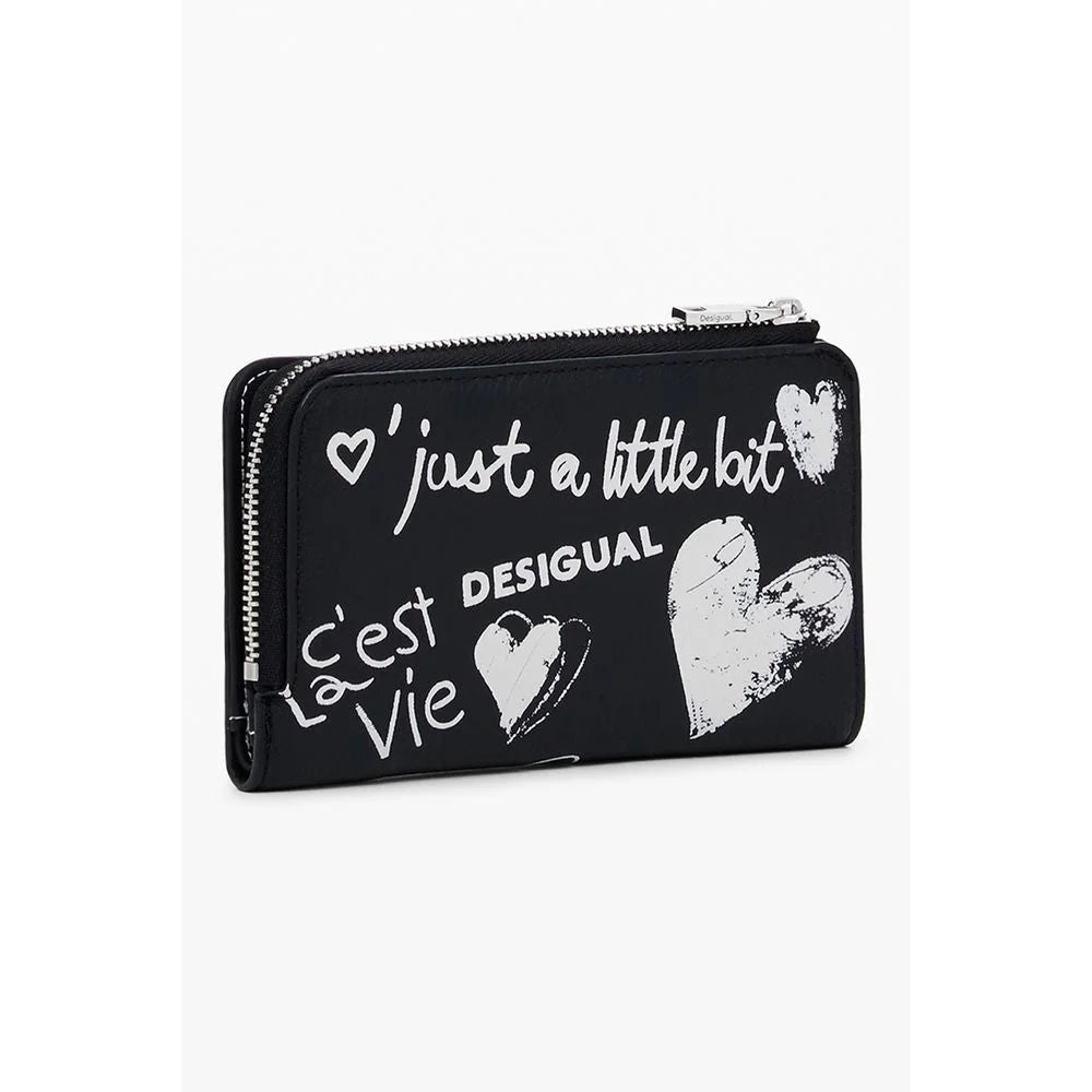 Desigual Black Polyethylene Women Wallet - Wallets