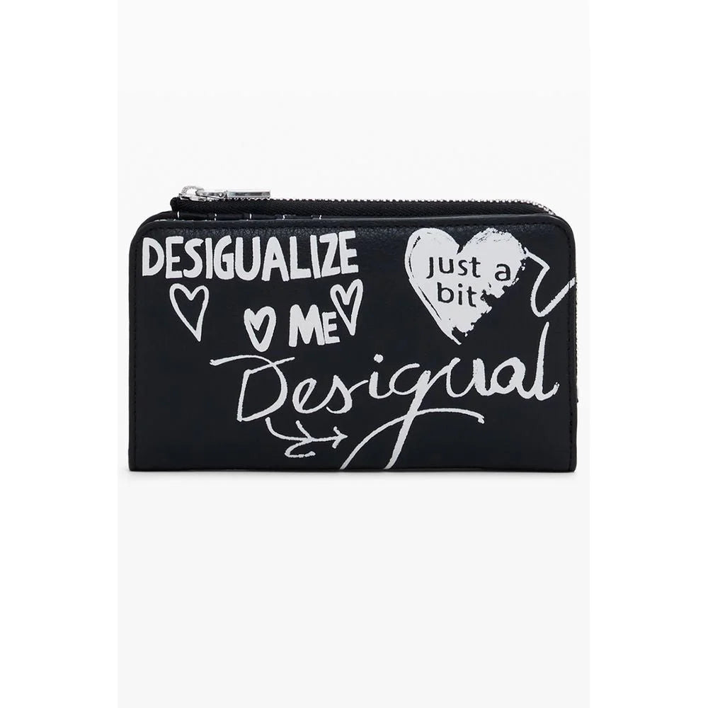 Desigual Black Polyethylene Women Wallet - Wallets