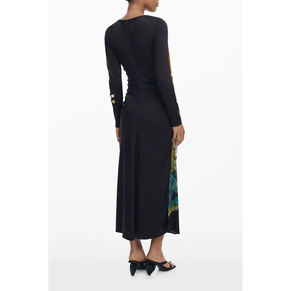 Desigual Black Viscose Women Dress - Dresses