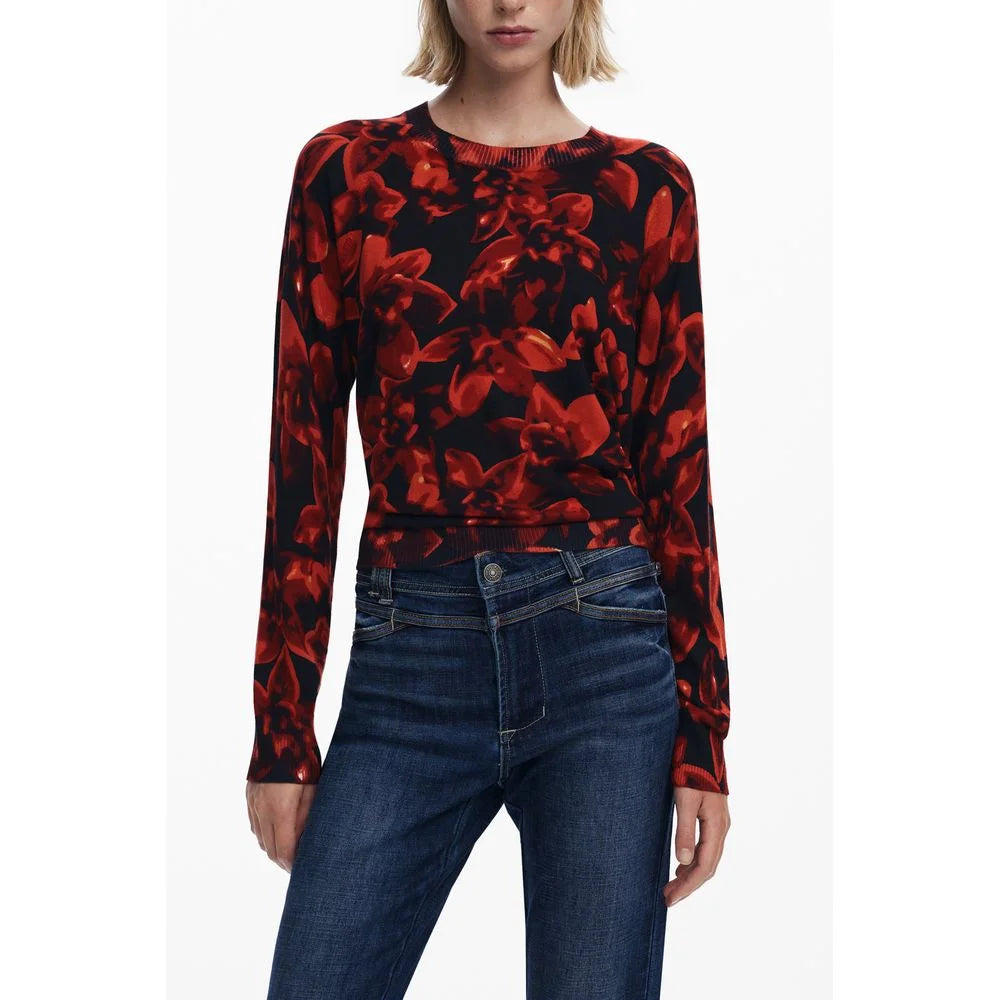 Desigual Black Viscose Women Sweater - Sweaters