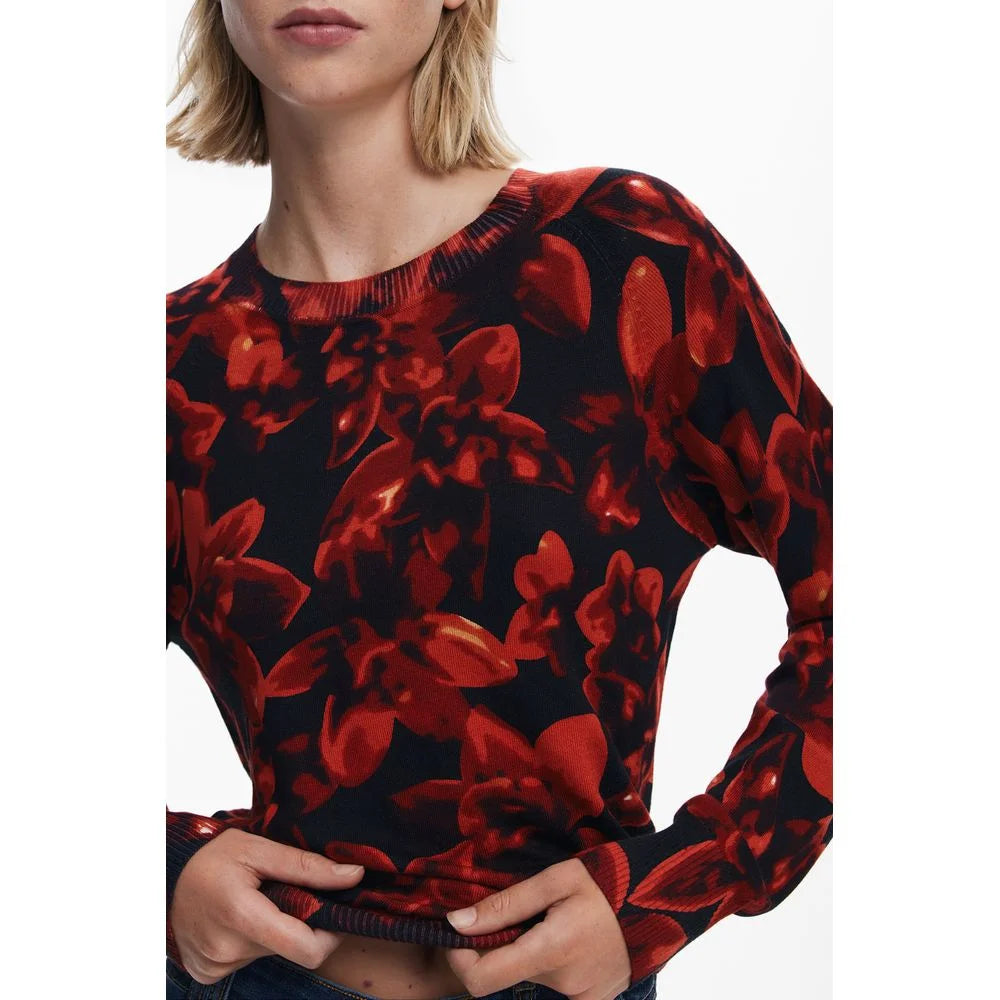 Desigual Black Viscose Women Sweater - Sweaters
