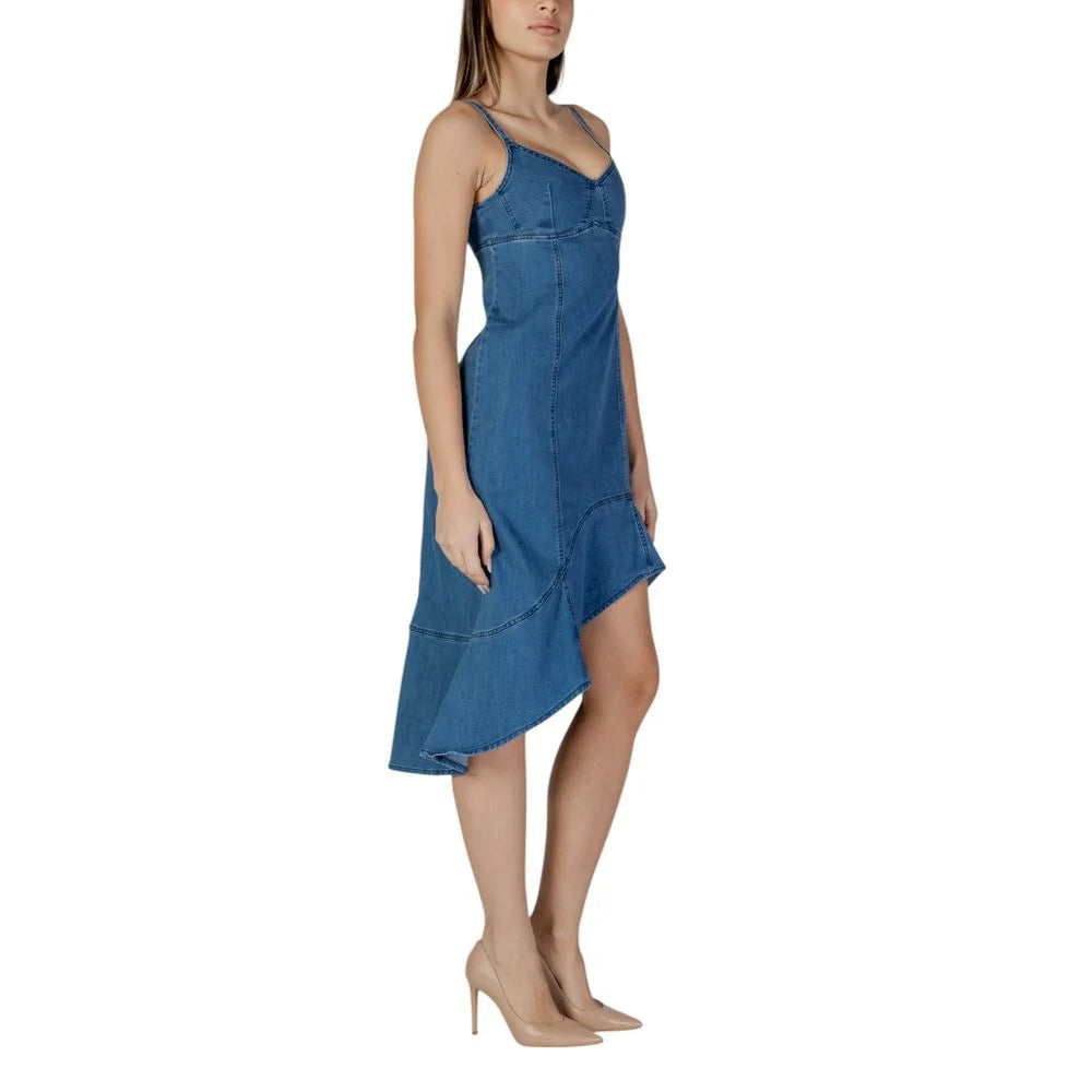Desigual Blue Cotton Long - IT44|L - Dresses