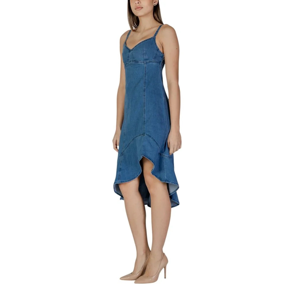 Desigual Blue Cotton Long - IT44|L - Dresses