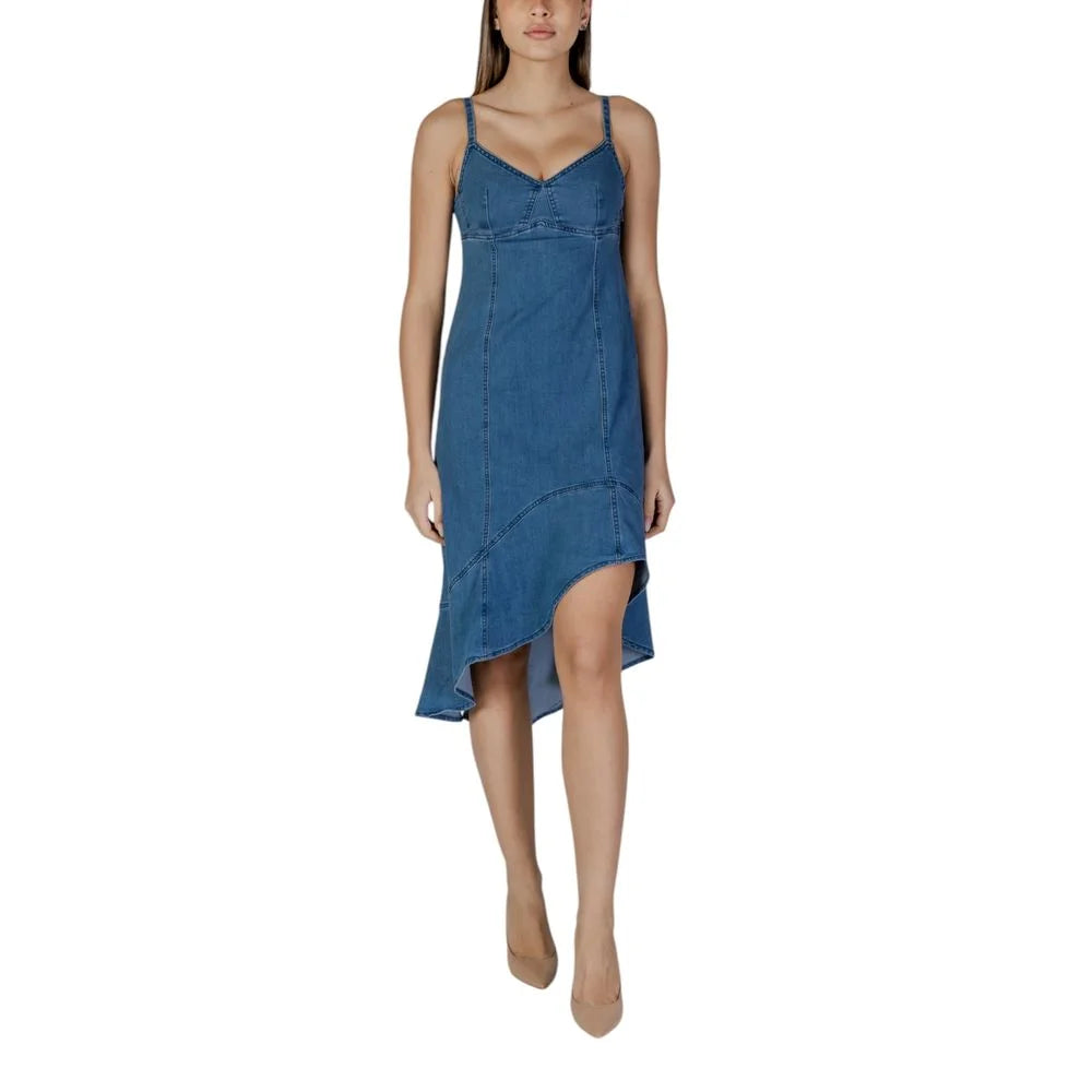 Desigual Blue Cotton Long - IT44|L - Dresses