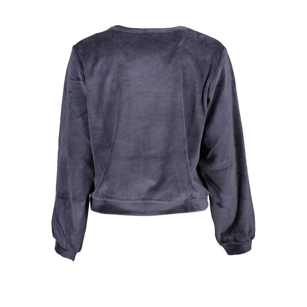 Desigual Blue Cotton Sweater - Sweatshirts