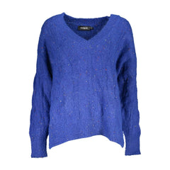 Desigual Blue Polyester Sweater - Sweaters