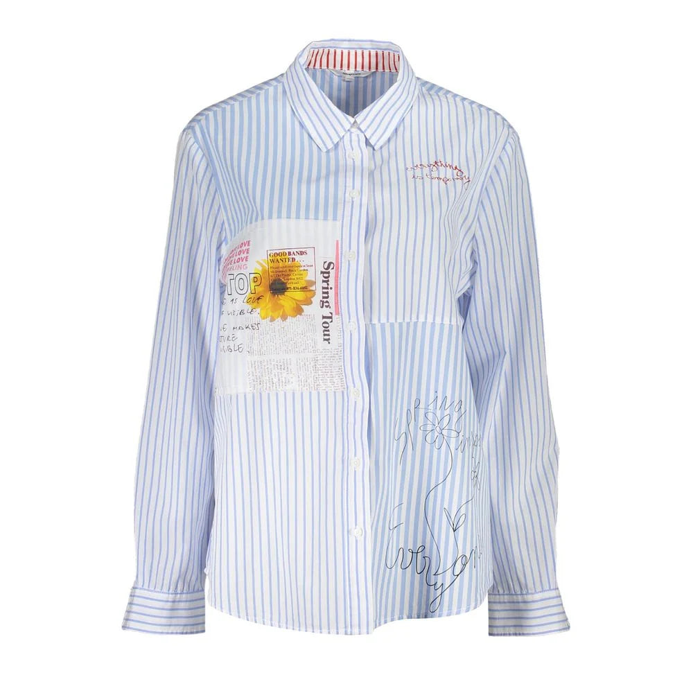 Desigual Blue Viscose Shirt - Shirts