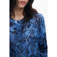 Desigual Blue Viscose Women Sweater - XS - Cardigans