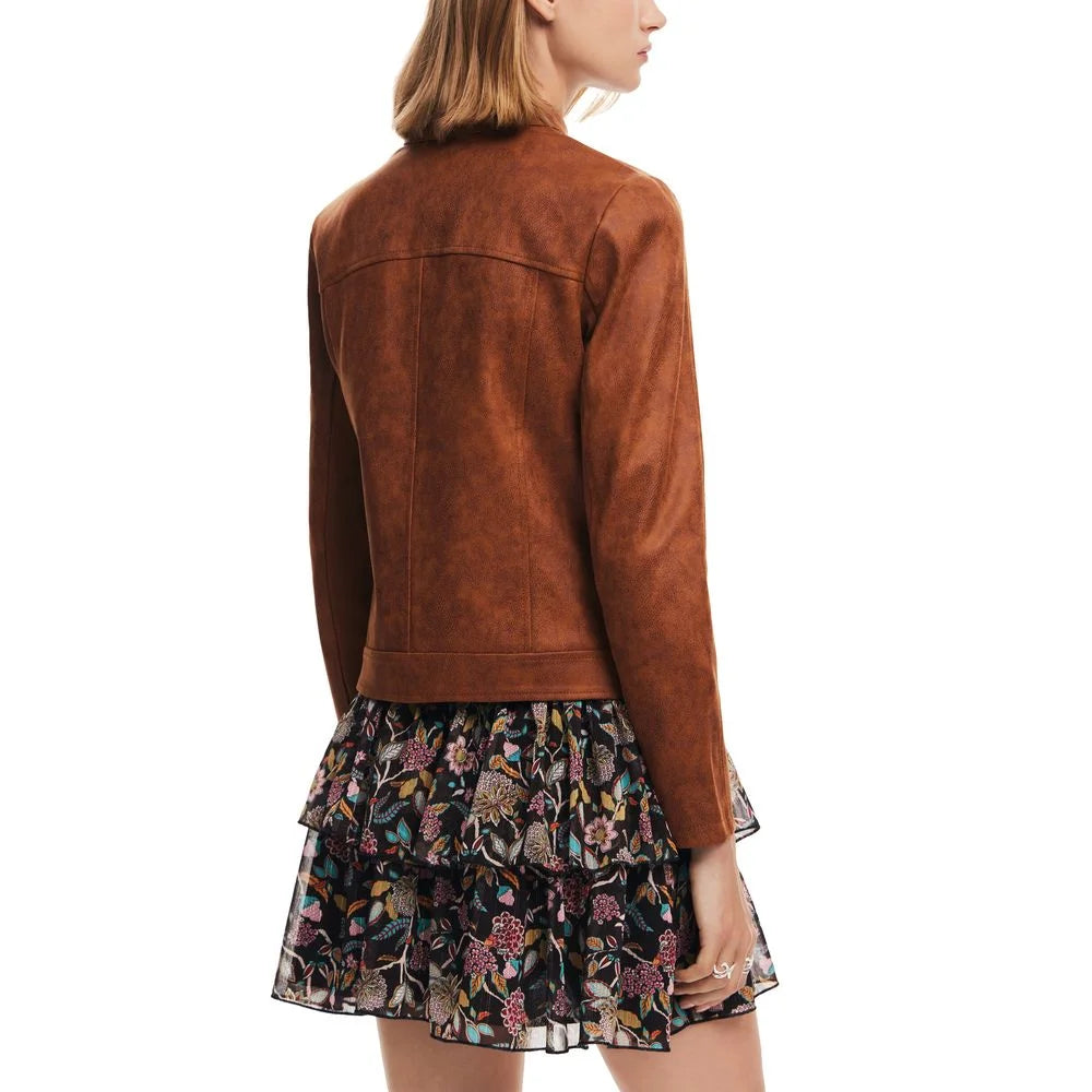Desigual Brown Polyester Clothing - IT44|L