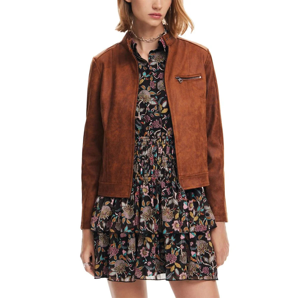 Desigual Brown Polyester Clothing - IT44|L