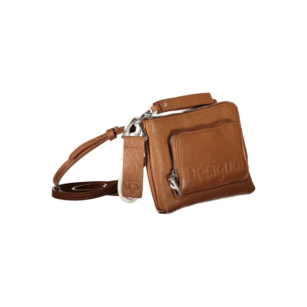Desigual Brown Polyethylene Handbag - Shoulder Bags