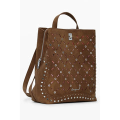 Desigual Brown Polyethylene Women Backpack - Backpacks