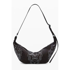 Desigual Brown Polyethylene Women Handbag - Half-Moon Bags