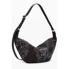 Desigual Brown Polyethylene Women Handbag - Half-Moon Bags
