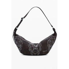 Desigual Brown Polyethylene Women Handbag - Half-Moon Bags