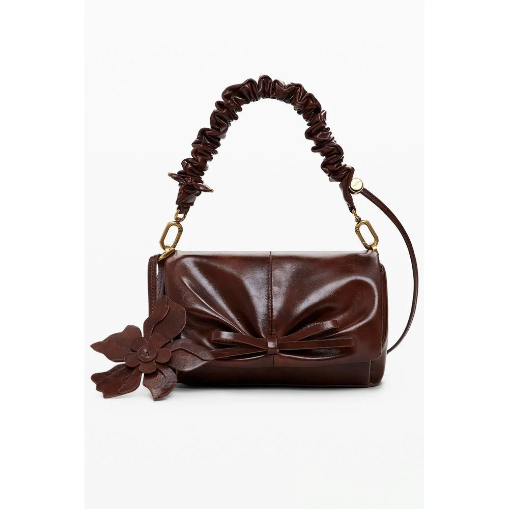 Desigual Brown Polyethylene Women Handbag - Shoulder Bags
