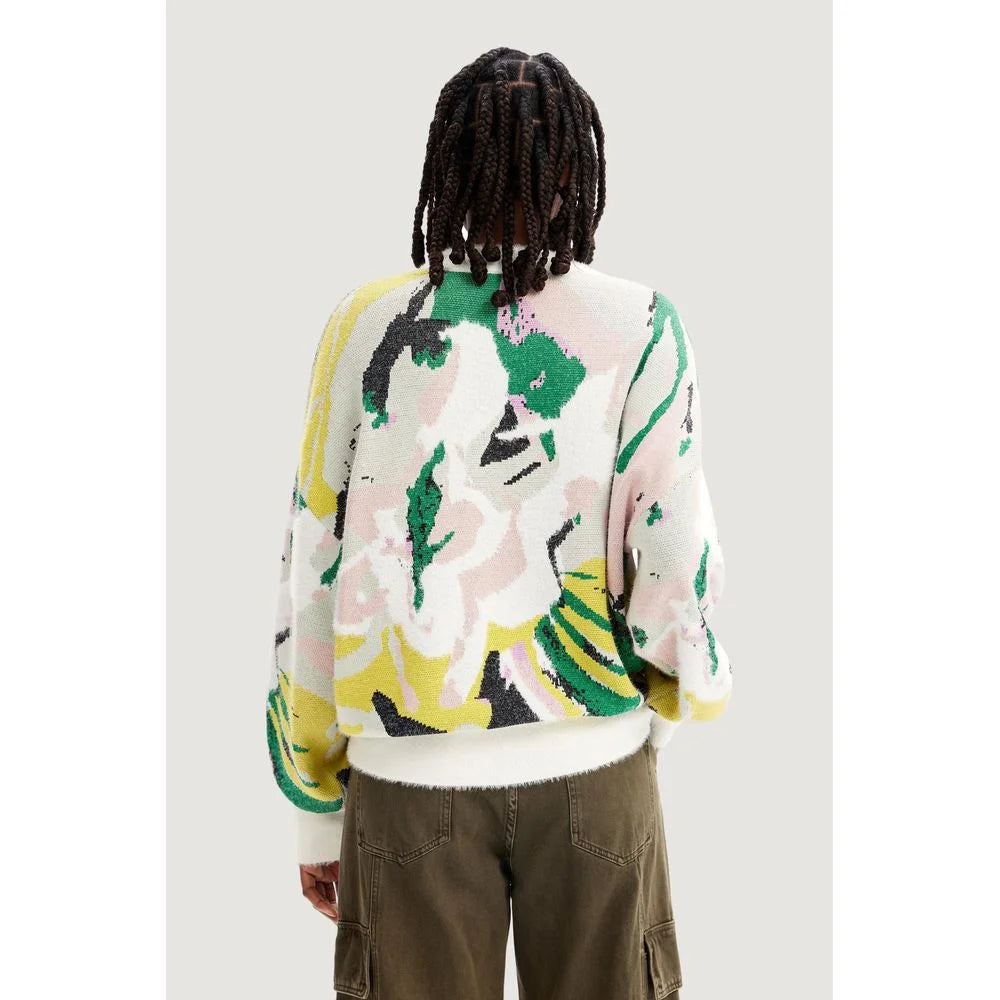 Desigual Cream Polyamide Sweater - IT44|L