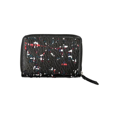 Desigual Elegant Black Zip Wallet with Contrasting Accents - Wallets