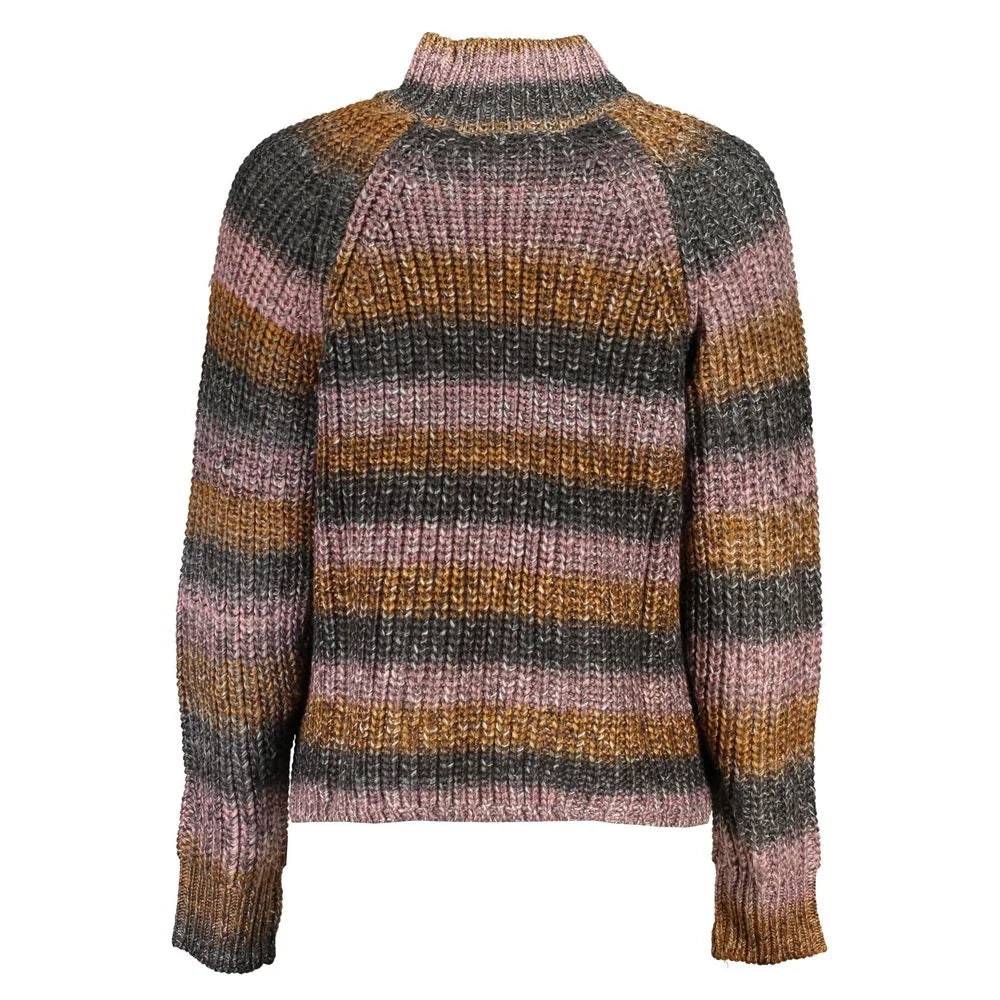 Desigual Gray Fabric Sweater - Sweaters